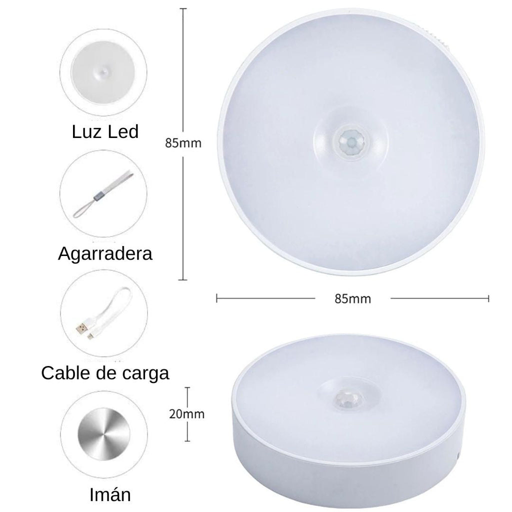 Luz led redonda x4 Und - Teleproductos