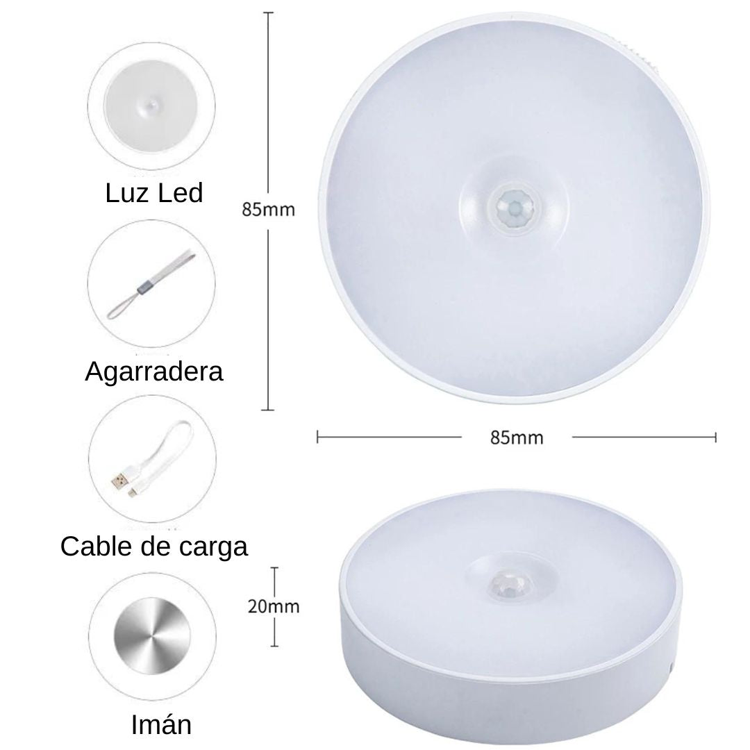 Luz led redonda x4 Und - Teleproductos